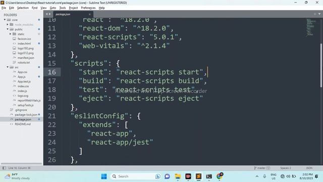Creating first react app Hello world смотреть онлайн