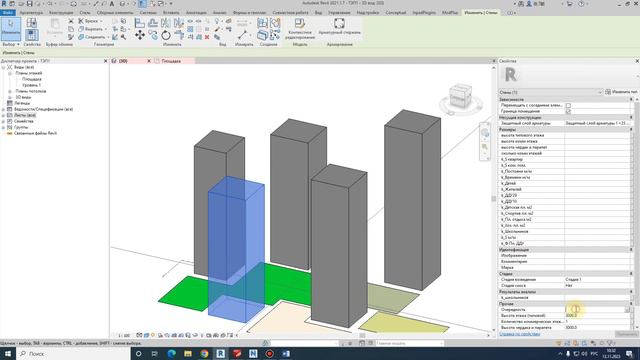 БыстроТЭПы - подсчет площадей на концепции в Revit смотреть онлайн