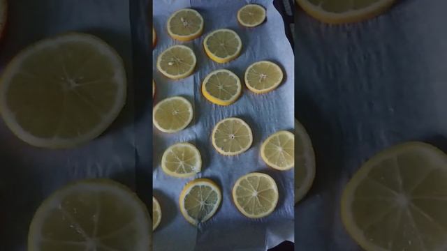 Сушу дольки лимона и апельсина для новогоднего декора.