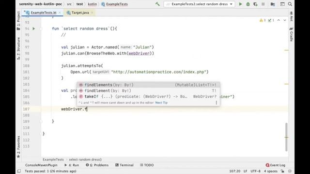 Seleccionar elemento random | manipulación listas - Automatización Pruebas Web con Serenity y Kotli смотреть онлайн