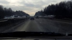 Ярославль - Москва / From Yaroslavl Region to Moscow 17/02/2013 (timelapse 4x)
