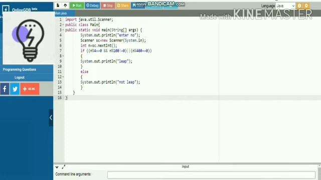 How to get input as integer from user in JAVA || Check the given year is leap year or not. смотреть онлайн