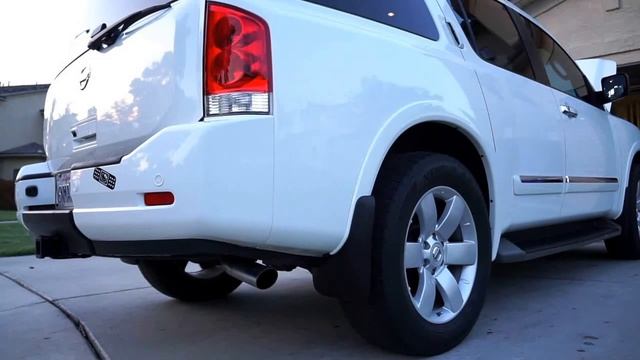 2010 Nissan Armada Platinum Magnaflow Exhaust Start Up with Airaid Cold Air Intake Video 1 смотреть онлайн