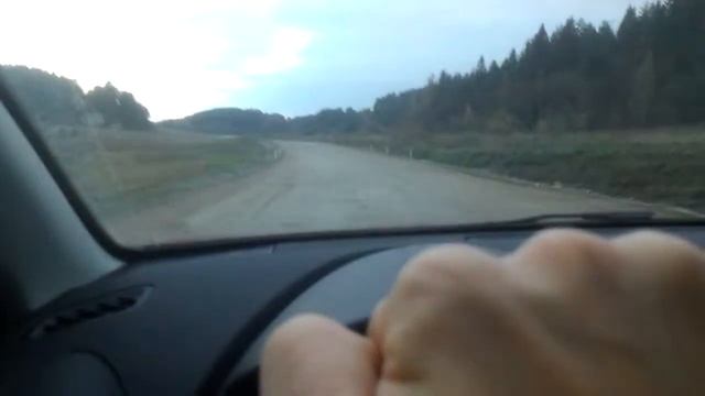 Дорога в Карелию А129 около Куркиек осень 2014 смотреть онлайн