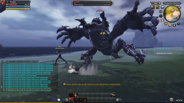 RaiderZ Legend - Broken Mast (War) quest Desperate Defense Gameplay pt br смотреть онлайн