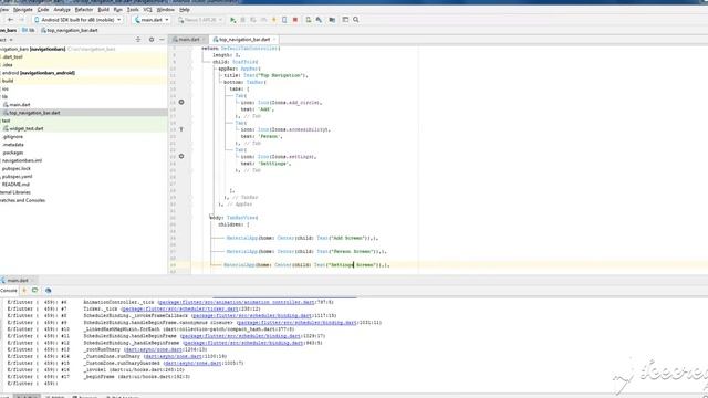 Top Navigation Bar and Bottom Navigation Bar Flutter смотреть онлайн