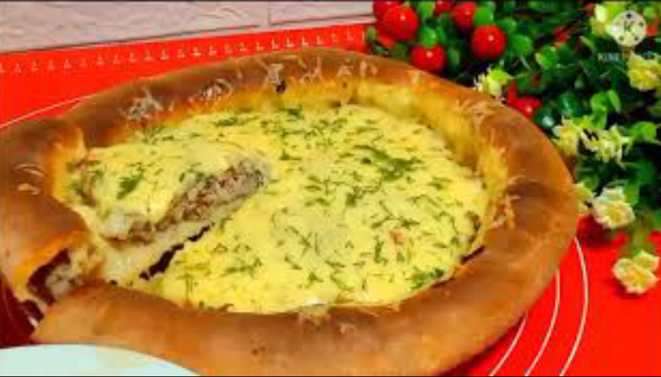 Мясной открытый пирог Пицца. смотреть онлайн