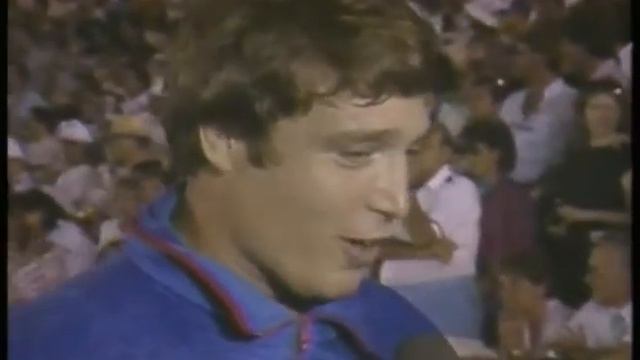 Olympics - 1984 - L A Games - Closing Ceremony - Donna de Varona Talks To USA Wrestler Jeff Blatnic смотреть онлайн