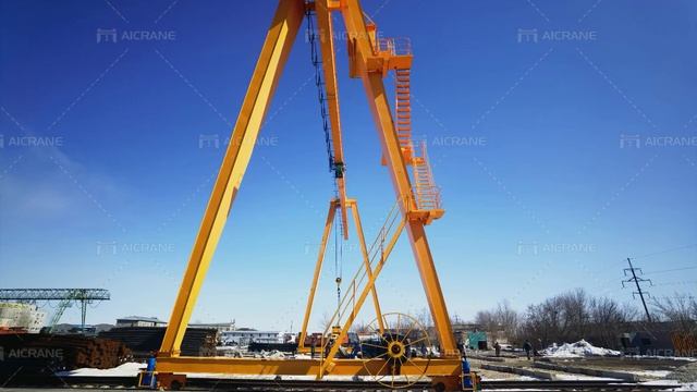 MH 20 Ton Gantry Crane in Kazakhstan смотреть онлайн