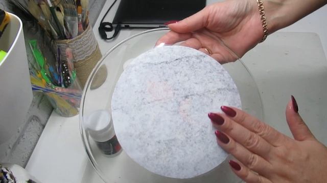 Новогодняя роспись тарелки! Мастер класс! смотреть онлайн