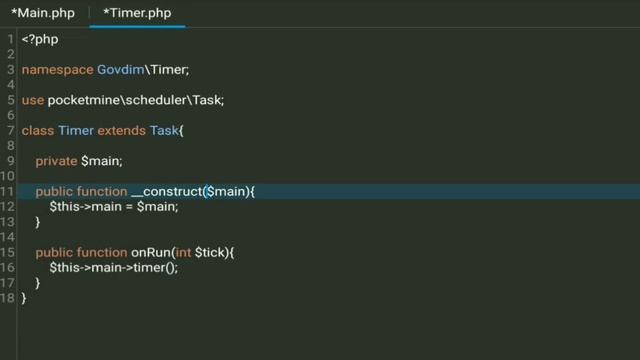 #12 | Как писать свои плагины для Майнкрафт ПЕ | Таймер смотреть онлайн