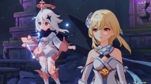 Встреча Люмин и Итэра | Genshin Impact