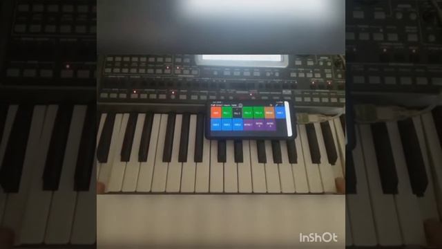 Артур Яхьяев-управление кнопками синтезатора на телефоне, с помощью программы MIDI COMANDER. KORG P смотреть онлайн