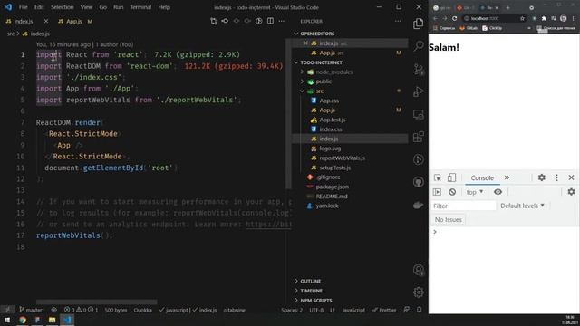 Frontend мастер-класс / Создаем первое приложение на ReactJS смотреть онлайн