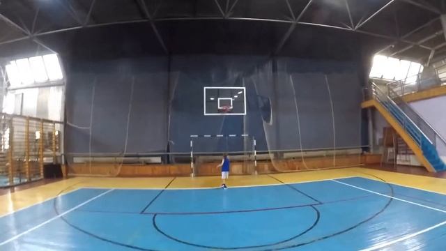 №253 - 09.08.2022 // 1-st 50 Crosses Under Stick, 1-st Real Free Throws // Basketball at 6 y. o. смотреть онлайн