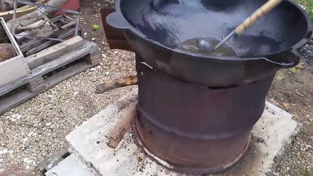 Как обжигать новый казан. смотреть онлайн