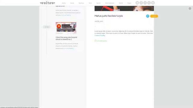 Voltov - Blog and Magazine WordPress Theme смотреть онлайн