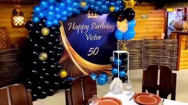 Как сделать фотозону из шаров на юбилей своими руками смотреть онлайн