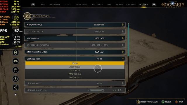 Ryzen 7 5700G - HOGWARTS LEGACY
