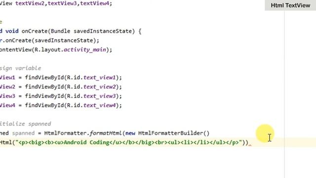 How to Implement Html TextView in Android Studio | HtmlTextView | Android Coding смотреть онлайн