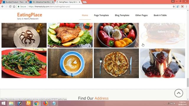 Feature And Functionality of EatingPlace Restaurant WordPress Theme смотреть онлайн