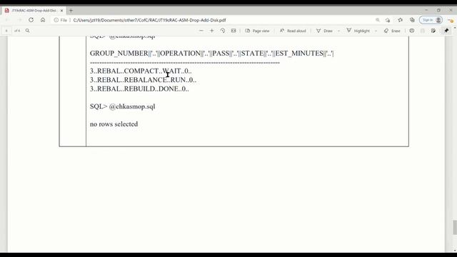 RAC database drop & add ASM disks in DiskGroup смотреть онлайн