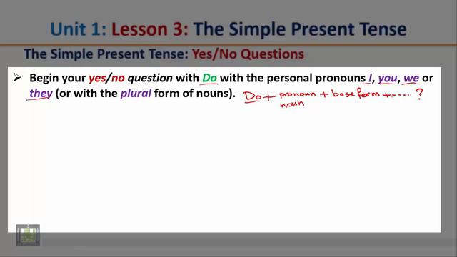 Grammar U 1 - L 3 : The Simple Present Tense смотреть онлайн