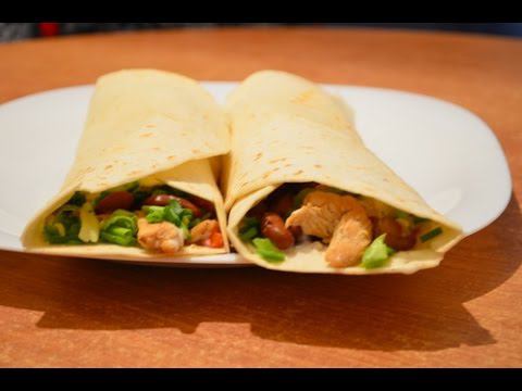 Буррито с курицей (Burrito with chicken) смотреть онлайн