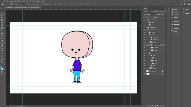 Adobe Character Animator Tutorial - Lesson 22 - Arranging Layers for Character in Photoshop смотреть онлайн