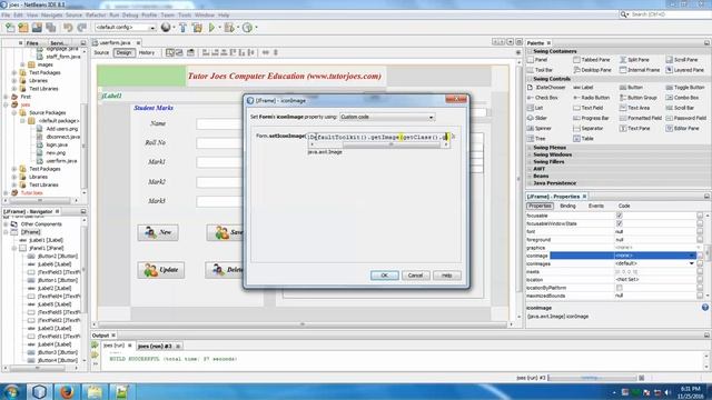 How To Set JFrame Icon And Form Title In NetBeans With MySql In Tamil смотреть онлайн