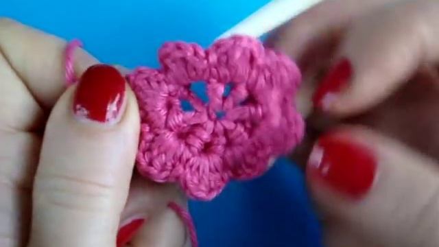 Вязаные цветы Урок 5 Ирландский цветок Crochet flower pattern смотреть онлайн