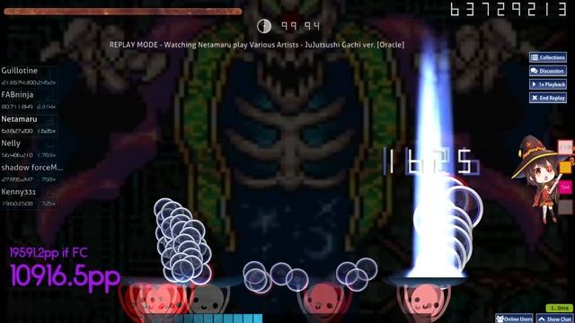 [o!Catch] Netamaru丨15937pp if ranked丨99.92% 1xMiss丨Various Artists - 呪術師ガチver. [Oracle] смотреть онлайн