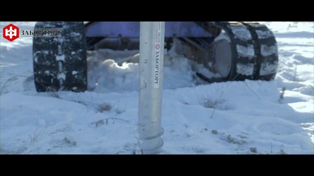 Как построить забор | Установка столбов и забора зимой смотреть онлайн