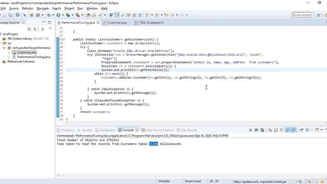 Read millions of records from database using Java/Jdbc смотреть онлайн