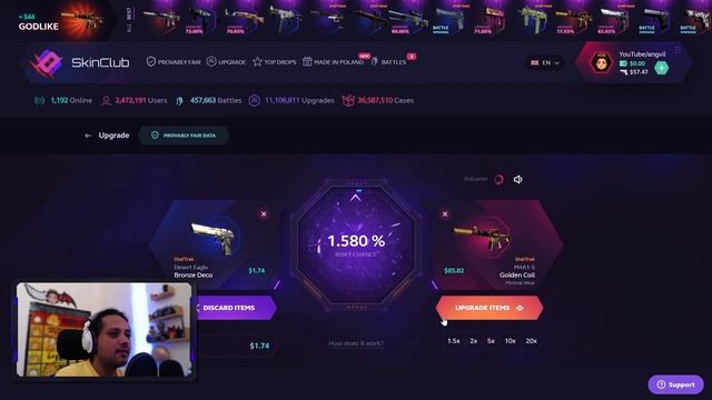 HOW TO EZ 4X ON SKINCLUB? - angvil's waste that money #127 (GIVEAWAY) смотреть онлайн