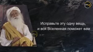 Исправить 1 вещь и вся Вселенная поможет вам!. Садхгуру
