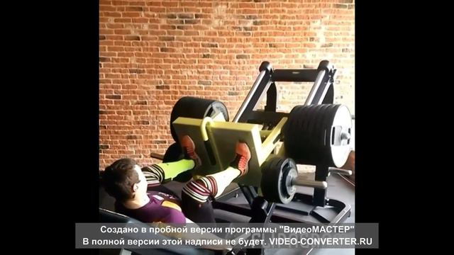 Кайсаров. Жим ногами 410 кг.