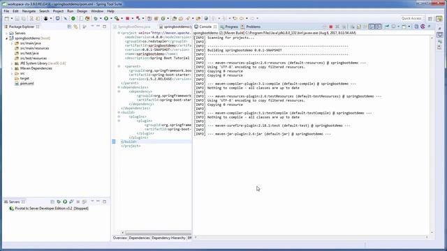 Spring Boot Tutorial - Build JAR with Maven смотреть онлайн