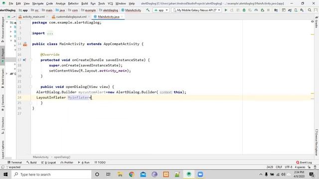 Custom Dialog Android Studio in Bangla смотреть онлайн