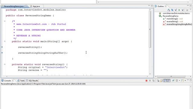 HOW TO REVERSE STRING IN JAVA смотреть онлайн