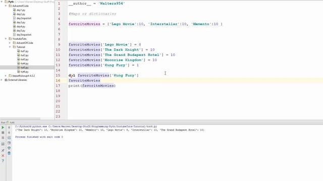 Python 3 Beginner Tutorial/Journey 6 Dictionaries or Maps смотреть онлайн