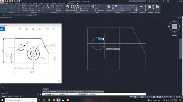 AutoCAD 2D Drafting Exercise # 3 - Basic to Advance in Hindi смотреть онлайн
