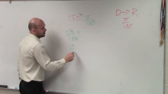 Converting 150 degrees to radian form смотреть онлайн