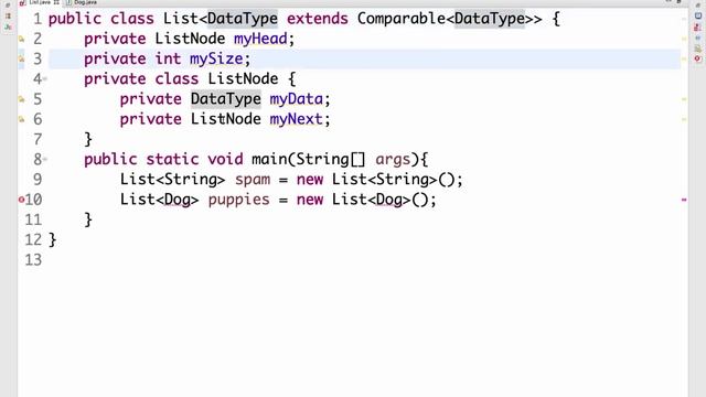 Using Java Generics in List/ListNode and writing constructors that call other constructors смотреть онлайн