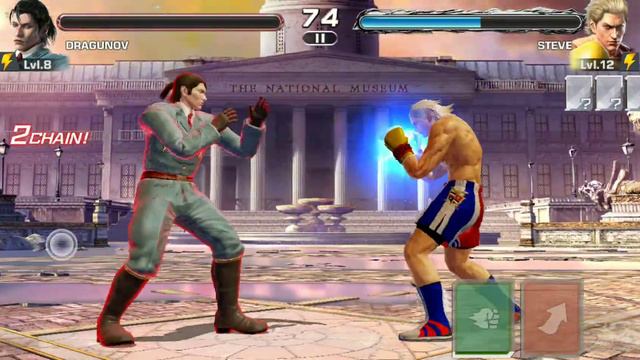 Tekken Mobile Gameplay DRAGUNOU, FENG,& KAZUYA VS PAUL, PUNK, STEVE, TEKKEN FORCE & PANDA Part-1