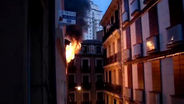 INCENDIO CALLE MANZANA 25/09/2008 MADRID смотреть онлайн