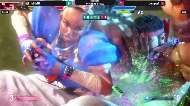 FRAME 17 - Street Fighter 6 WF - Midriff vs Jumper! смотреть онлайн