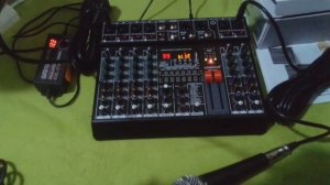 How to connect the dynamic microphones Yamaha DM-105 and Shure SM58 to analog mixer LOMEHO AM-GT6