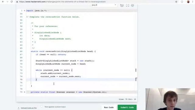 HackerRank Print In Reverse Solution Explained - Java смотреть онлайн