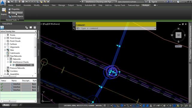 Interference Checking With Pipe Networks AutoCAD Civil 3D смотреть онлайн